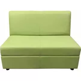 Двухместная секция дивана Мягкий Офис салатовая КРД601СЛТ
