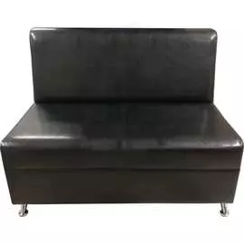 Двухместная секция дивана Мягкий Офис шоколадная КРД602ШК