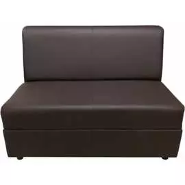 Двухместная секция дивана Мягкий Офис шоколадная КРД601ШК