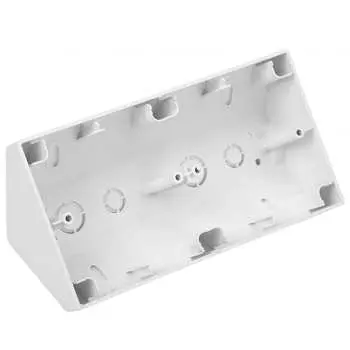 Двухместная угловая коробка для установки выключателей и розеток BYLECTRICA СТИЛЬ КУ-442