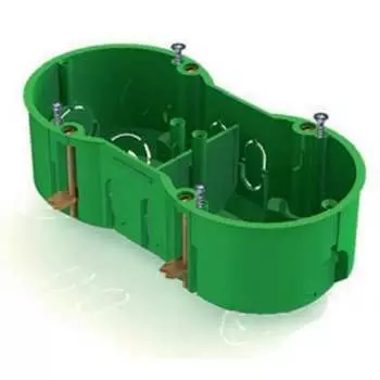 Двухместная установочная коробка для полых стен Greenel GE40023