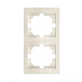 Двухместная вертикальная рамка Lezard MIRA 701-0300-152