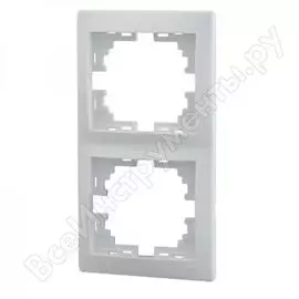 Двухместная вертикальная рамка Lezard MIRA 701-0200-152