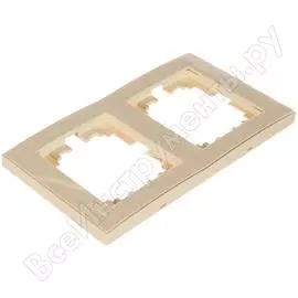 Двухместная вертикальная рамка Lezard RAIN 703-0303-152