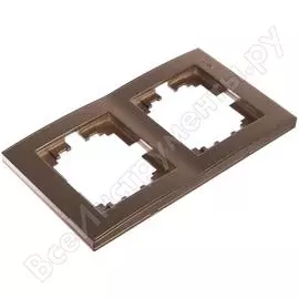 Двухместная вертикальная рамка Lezard RAIN 703-3131-152