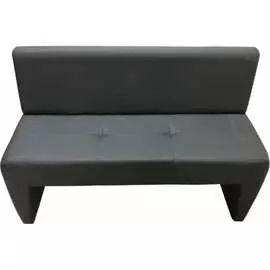 Двухместный диван Мягкий Офис темно-серый РТ201СР2