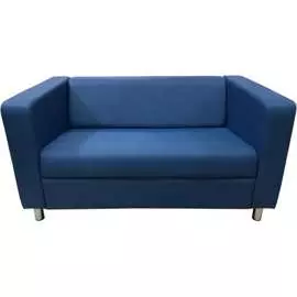 Двухместный диван Мягкий Офис синий АП201СН