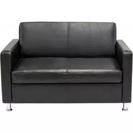 Двухместный диван Мягкий Офис с механизмом черный ОКМН203ЧН_MH