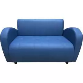 Двухместный диван Мягкий Офис синий АЛФ201СН