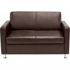 Двухместный диван Мягкий Офис коричневый ОКМН203КОР