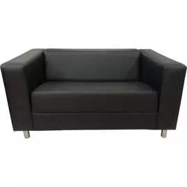 Двухместный диван Мягкий Офис черный АП201ЧН
