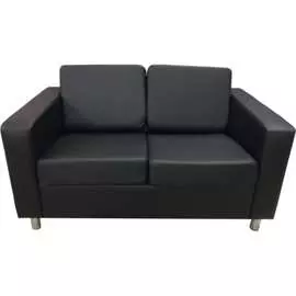 Двухместный диван Мягкий Офис черный АРТ201ЧН