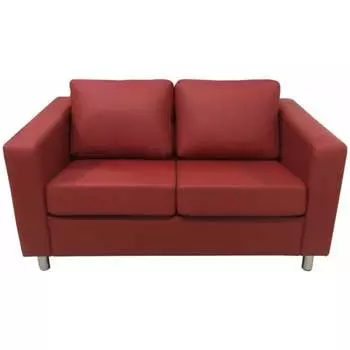 Двухместный диван Мягкий Офис красный ВТС201КР