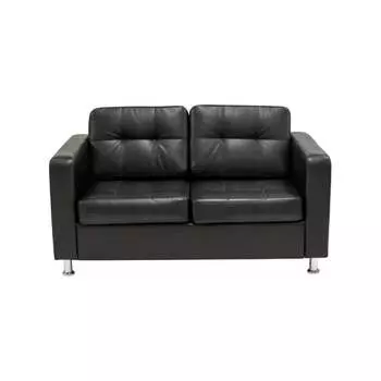 Двухместный диван Мягкий Офис черный ОК203ЧН