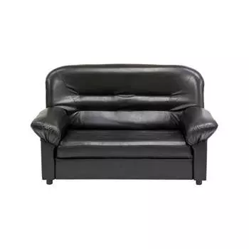 Двухместный диван Мягкий Офис с механизмом черный МО203ЧН_MH