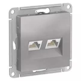 Двухместный механизм компьютерной розетки Systeme Electric AtlasDesign ATN000385