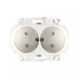 Двухместный механизм розетки EKF PROxima Стокгольм EYR10-102-10