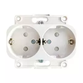 Двухместный механизм розетки EKF PROxima Стокгольм EYR16-128-10