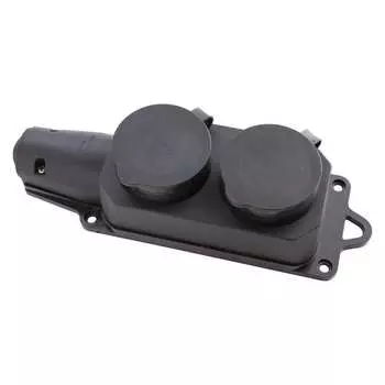 Двухместный розеточный блок АБК-СИЛА