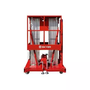 Двухместный телескопический подъемник SKYER GTWY10-200S DC