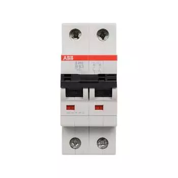 Двухполюсной автоматический выключатель ABB S202 2CDS252001R0635