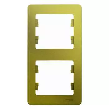 Двухпостовая вертикальная рамка Systeme Electric Glossa GSL001006