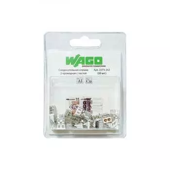 Двухпроводная соединительная клемма для быстрого монтажа WAGO 2273-242 2540