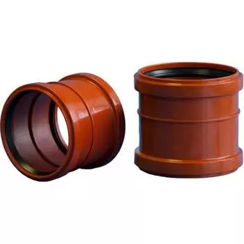 Двухраструбная муфта Политэк 200002200