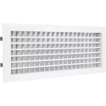 Двухрядная алюминиевая решетка Ventart