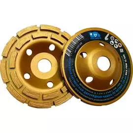 Двухрядная сегментная алмазная чашка по бетону РОСОМАХА 122125