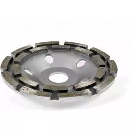 Двухрядная шлифовальная алмазная чашка NOVOCRAFT DBR1252223GC