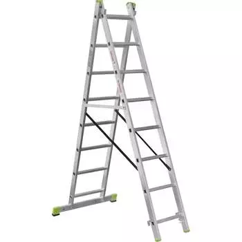Двухсекционная алюминиевая лестница Новая Высота 2220208