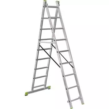 Двухсекционная алюминиевая лестница Новая Высота 2220209