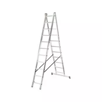 Двухсекционная алюминиевая лестница Вихрь ЛА 73/5/1/27
