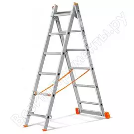 Двухсекционная лестница Эйфель Гранит 2х6