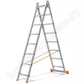 Двухсекционная лестница Эйфель Гранит 2х8