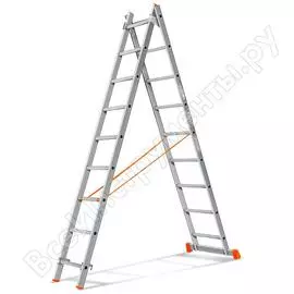 Двухсекционная лестница Эйфель Гранит 2х9