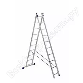 Двухсекционная универсальная алюминиевая двухсекционная лестница Алюмет H2 5210