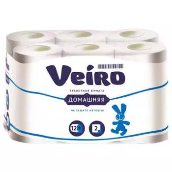 Двухслойная бумага VEIRO Домашняя 34398