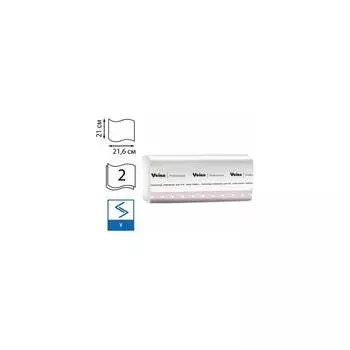Двухслойные бумажные полотенца VEIRO PROFESSIONAL PROFESSIONAL Premium V KV306 129536