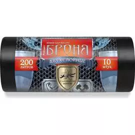 Двухслойные мешки для мусора Ромашка Броня ВР-0012Н