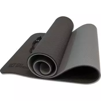 Двухслойный коврик для йоги Original FitTools FT-YGM10-TPE-BCGY
