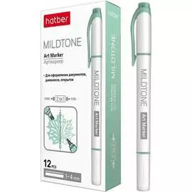 Двухсторонний артмаркер Hatber Mildtone PASTEL 060862