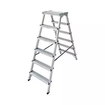 Двухсторонняя алюминиевая стремянка Алюмет ADK6206