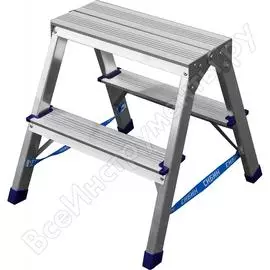 Двухсторонняя алюминиевая стремянка СИБИН 38825-02