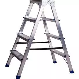 Двухсторонняя алюминиевая стремянка STAIRS AS204
