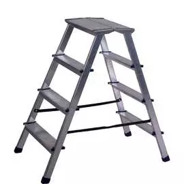 Двухсторонняя алюминиевая стремянка STAIRS AMP204