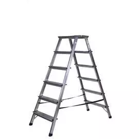 Двухсторонняя алюминиевая стремянка STAIRS AMP206