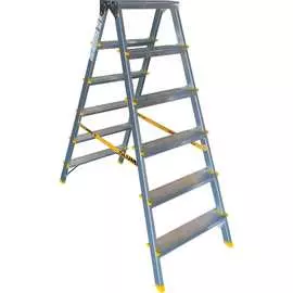 Двухсторонняя анодированная алюминиевая стремянка Алюмет APD9206