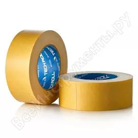 Двухсторонняя клейкая лента на полипропиленовой основе techroll 48 мм х 25 м, рр и кд 579107485014